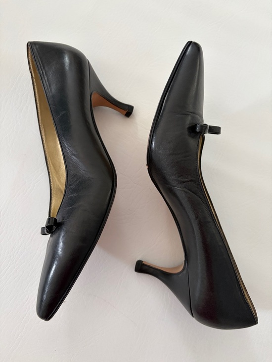 Bottega Veneta Vintage Women’s Shoes Low Heels Leather Pumps Black Size 9 - Picture 13 of 13